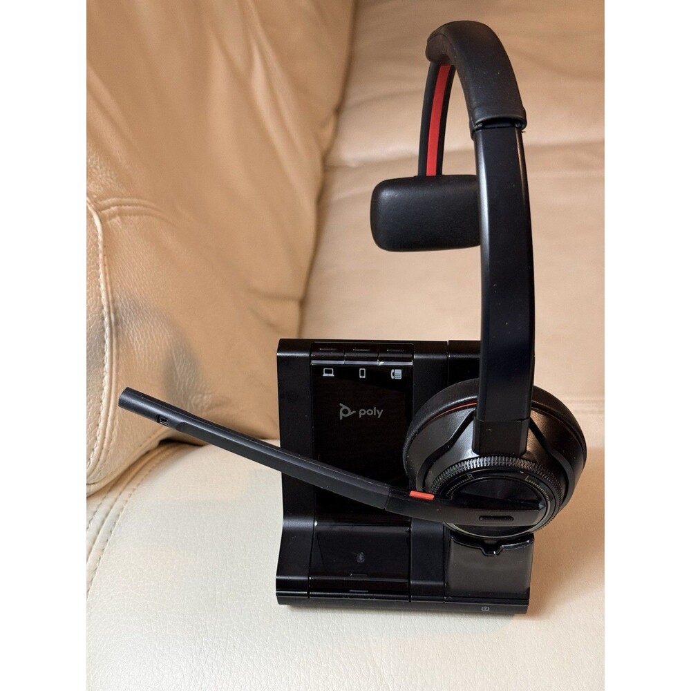 Plantronics Savi 8210 Wireless Headset W8210 DECT 6.0 USB System Open Box
